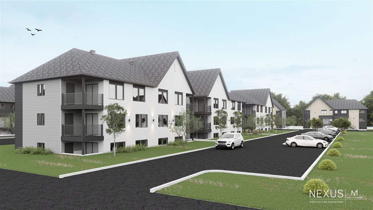 Cour arrière du projet de la Scierie — rendu architectural